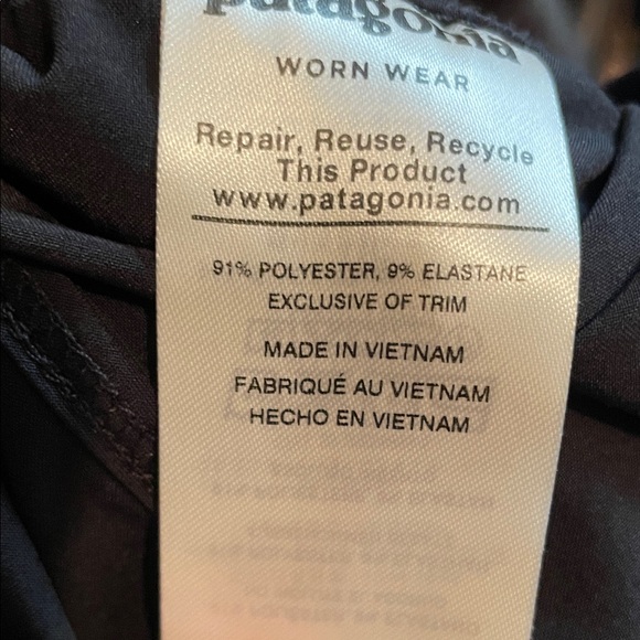 Patagonia Charcoal Sleeveless fleetwith Mini Dress - Picture 7 of 7